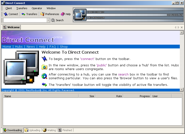 Direct Connect Screenshot